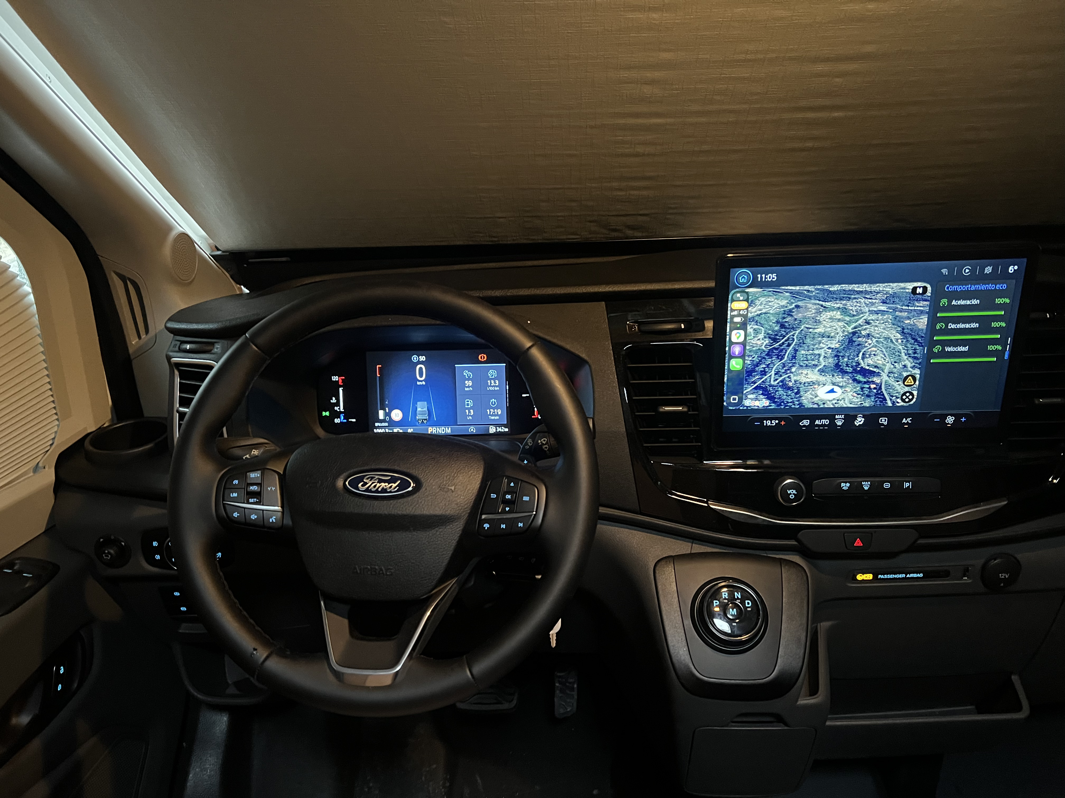 Cuadro de conducción con radio